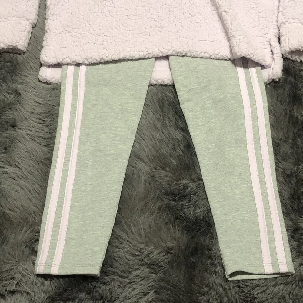 Adidas Girl's Long Sleeve Hood Sherpa Tights Set Little Kid, Size 6, 2 Piece - Picture 3 of 6